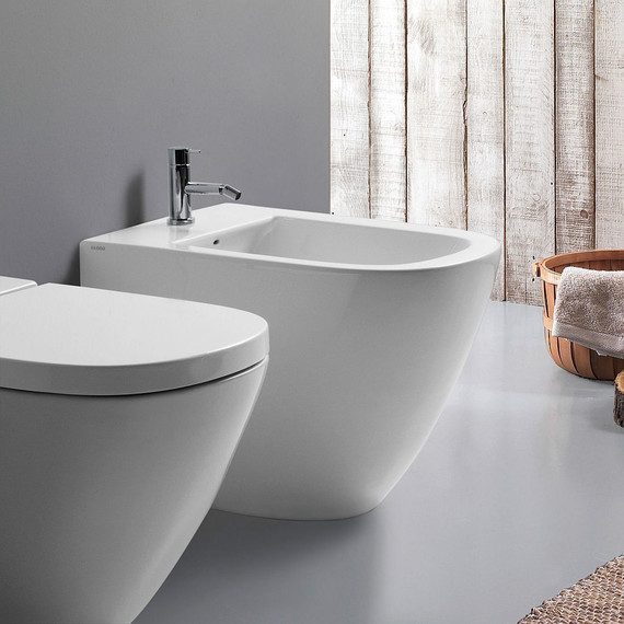 Биде напольное Globo Stockholm LA009.BI*1 - фото, картинка 3 Биде напольное Globo Stockholm LA009.BI*1 - фото 3