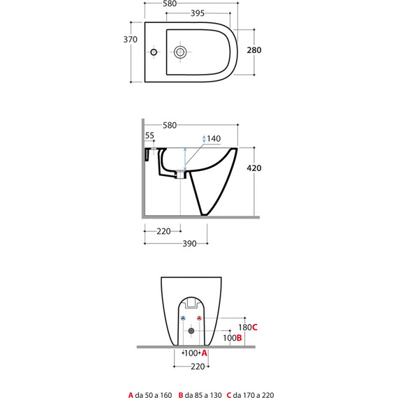 Биде напольное Globo Stockholm LA009.BI*1 - фото, картинка 6 Биде напольное Globo Stockholm LA009.BI*1 - фото 6