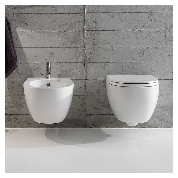 Унитаз-биде подвесной Globo 4ALL MDB02.BI - фото 4