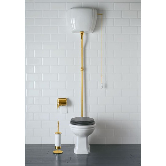 Унитаз-компакт слив вертикальный Globo Paestum PA001.BI (высокий бачок) - фото 4