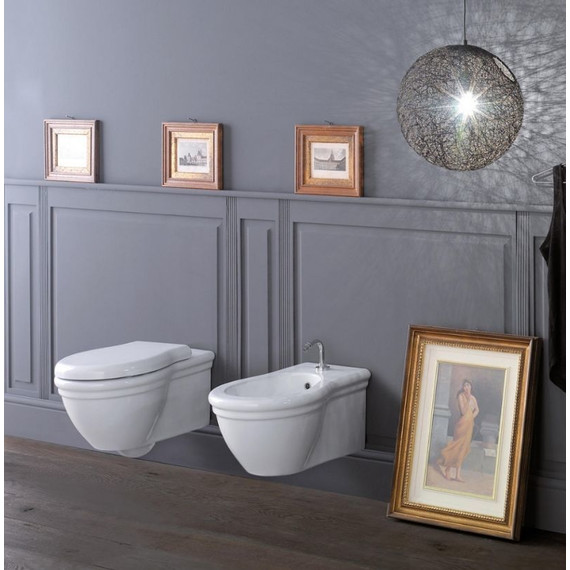 Унитаз подвесной Globo Paestum PAS03.BI - фото, картинка 5 Унитаз подвесной Globo Paestum PAS03.BI - фото 5