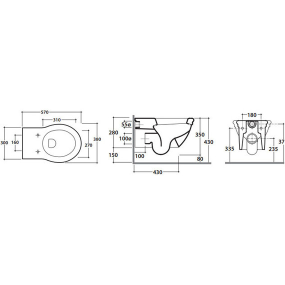 Унитаз подвесной Globo Paestum PAS03.BI - фото, картинка 9 Унитаз подвесной Globo Paestum PAS03.BI - фото 9