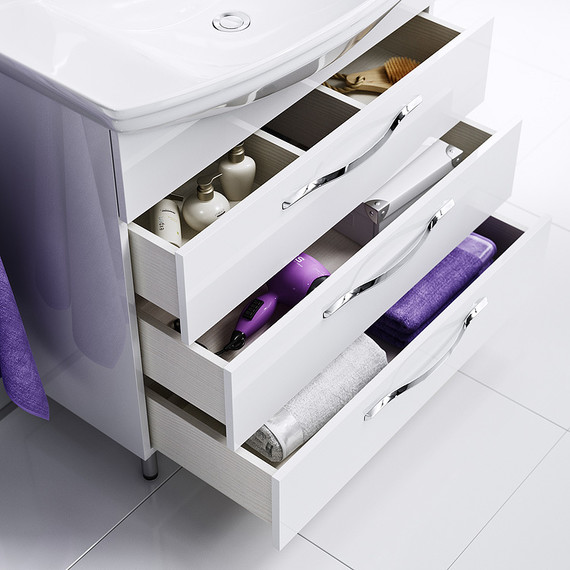 Тумба напольная с раковиной Aqwella Аллегро 85 см Agr.01.08/3 - фото 5