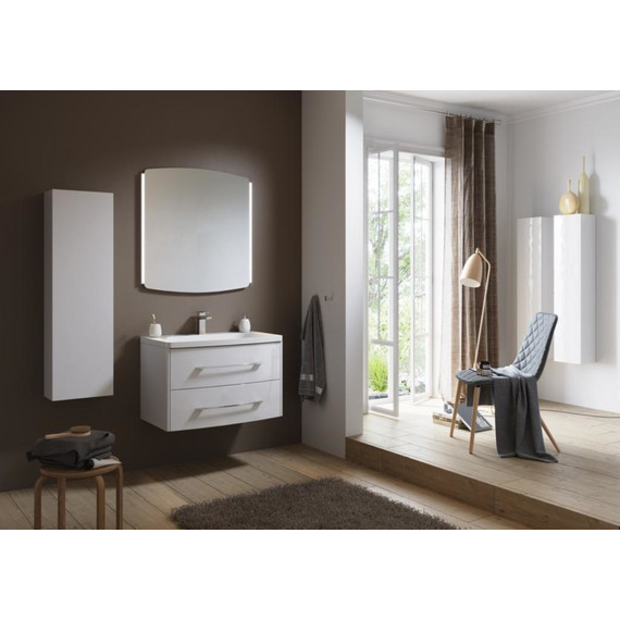 Тумба подвесная с раковиной Aqwella Neringa 80 см NER0108 - фото 4