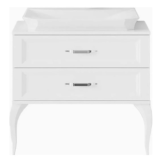 Тумба напольная с раковиной Aqwella La Donna 85 см LAD0108W, Цвет фасада: белый - фото, картинка 4 Тумба напольная с раковиной Aqwella La Donna 85 см LAD0108W, Цвет фасада: белый - фото 4