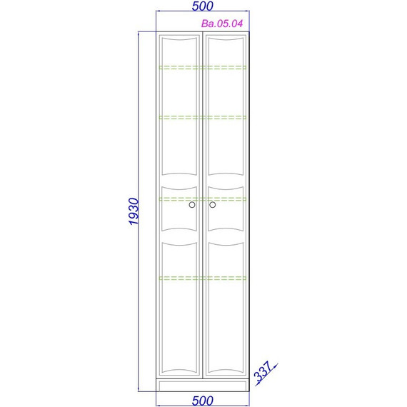 Пенал напольный Aqwella Барселона 50 см Ва.05.04 - фото 2