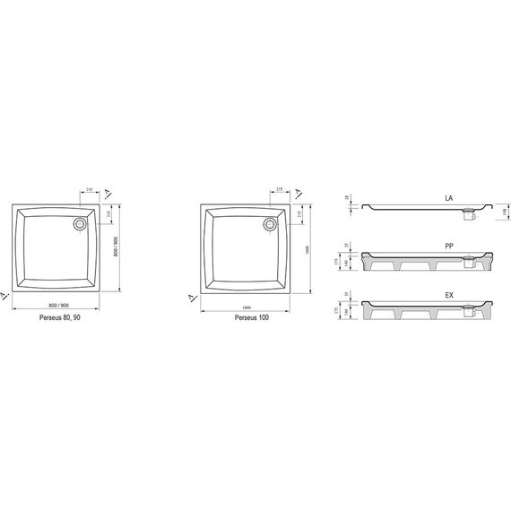 Поддон Ravak Galaxy Perseus 80x80 см EX A024401310 - фото, картинка 2 Поддон Ravak Galaxy Perseus 80x80 см EX A024401310 - фото 2