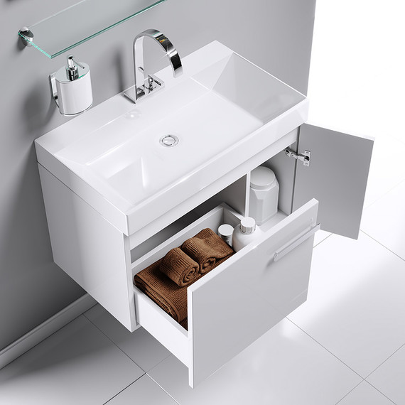 Тумба подвесная с раковиной Aqwella Европа 70 см Eu.01.07 - фото 2