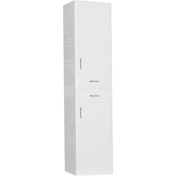 Пенал напольный Стиль Коралл 40 см R, белый - фото 2