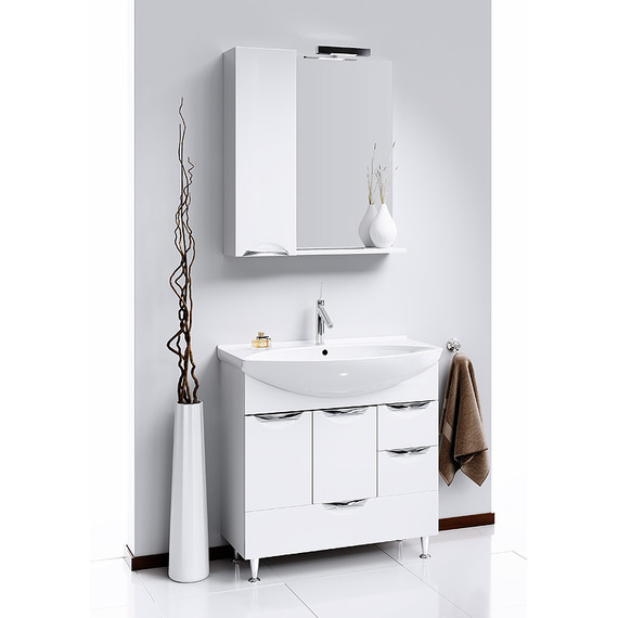 Тумба напольная с раковиной Aqwella Лайн 85 см Li.01.08 - фото 2