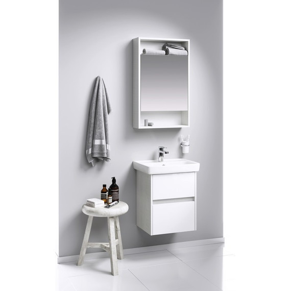 Тумба подвесная с раковиной Aqwella Сити 50 см CI0105DK, дуб канадский, Цвет фасада: дуб канадский - фото, картинка 3 Тумба подвесная с раковиной Aqwella Сити 50 см CI0105DK, дуб канадский, Цвет фасада: дуб канадский - фото 3