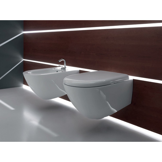 Унитаз подвесной безободковый Kerasan Aquatech 371401 - фото, картинка 3 Унитаз подвесной безободковый Kerasan Aquatech 371401 - фото 3