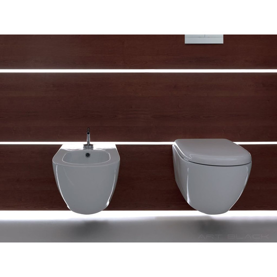 Унитаз подвесной безободковый Kerasan Aquatech 371401 - фото, картинка 7 Унитаз подвесной безободковый Kerasan Aquatech 371401 - фото 7