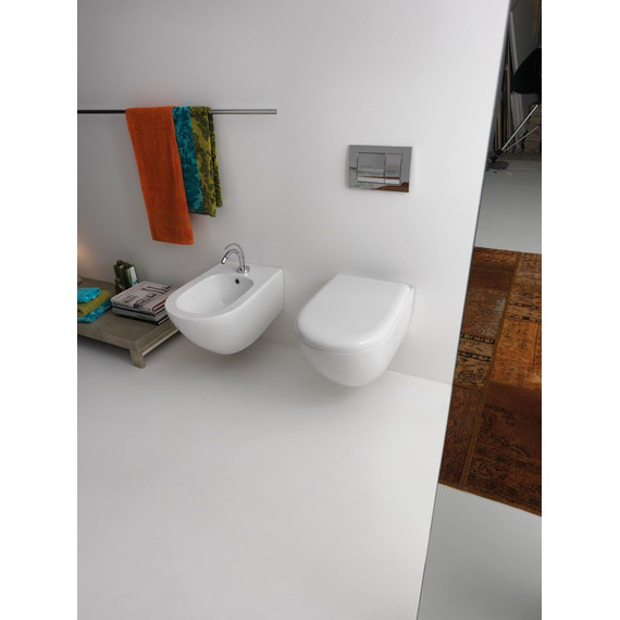 Унитаз подвесной безободковый Kerasan Aquatech 371401 - фото, картинка 8 Унитаз подвесной безободковый Kerasan Aquatech 371401 - фото 8