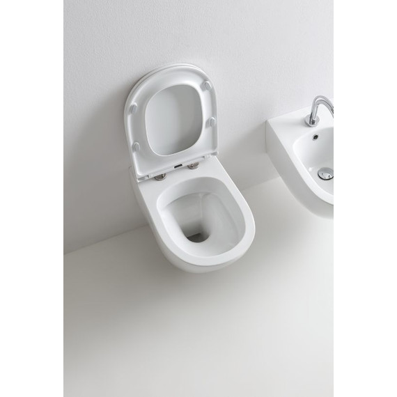 Унитаз подвесной безободковый Kerasan Aquatech 371401 - фото, картинка 2 Унитаз подвесной безободковый Kerasan Aquatech 371401 - фото 2