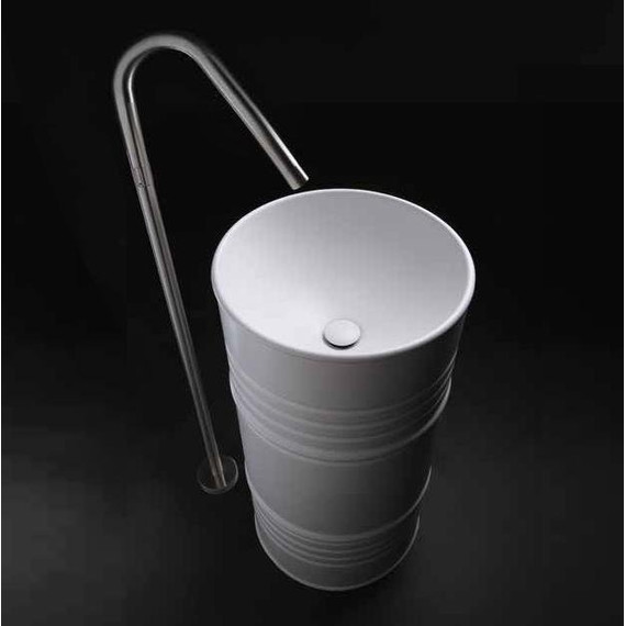 Раковина отдельностоящая Kerasan Artwork Barrel 45 см 4742K01 - фото 2