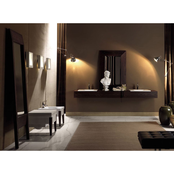 Зеркало Kerasan Bentley 120 см 918147 Frassino scuro, темный ясень - фото 4