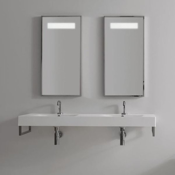 Раковина подвесная двойная Kerasan Cento 140 см 353601*1 - фото 4