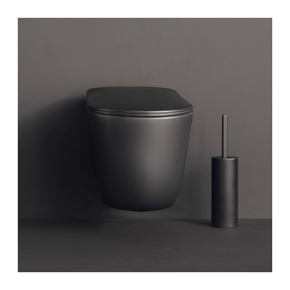 Унитаз подвесной безободковый Kerasan Nolita 531431, черный - фото 3