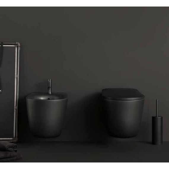 Биде подвесное Kerasan Nolita 532531*1, черный - фото 4