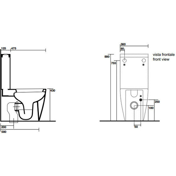 Унитаз-компакт Kerasan Ego 321701 - фото 4