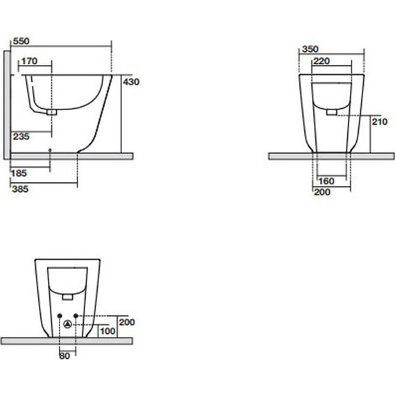 Биде напольное Kerasan Tribeca 512001*1 - фото 7