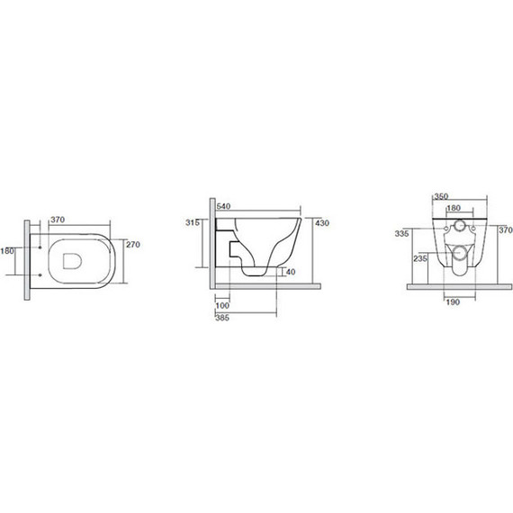 Унитаз подвесной безободковый Kerasan Tribeca 511401 - фото, картинка 7 Унитаз подвесной безободковый Kerasan Tribeca 511401 - фото 7