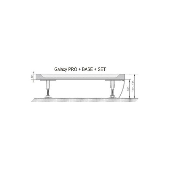 Панель с креплением Ravak Elipso Pro 80 см Set XA934001010 - фото 2