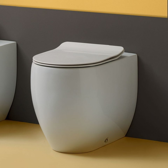 Унитаз приставной безободковый Kerasan Flo 311201, глубина 520 мм - фото, картинка 3 Унитаз приставной безободковый Kerasan Flo 311201, глубина 520 мм - фото 3