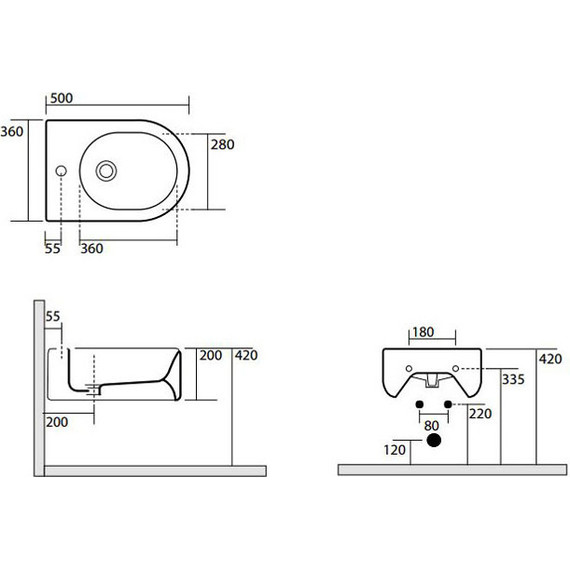Биде подвесное Kerasan Flo 312501*1 - фото 10
