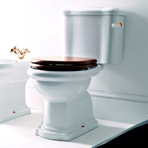 Унитаз-компакт слив горизонтальный Kerasan Retro (101301+107101+756990+760390cr) - фото 7