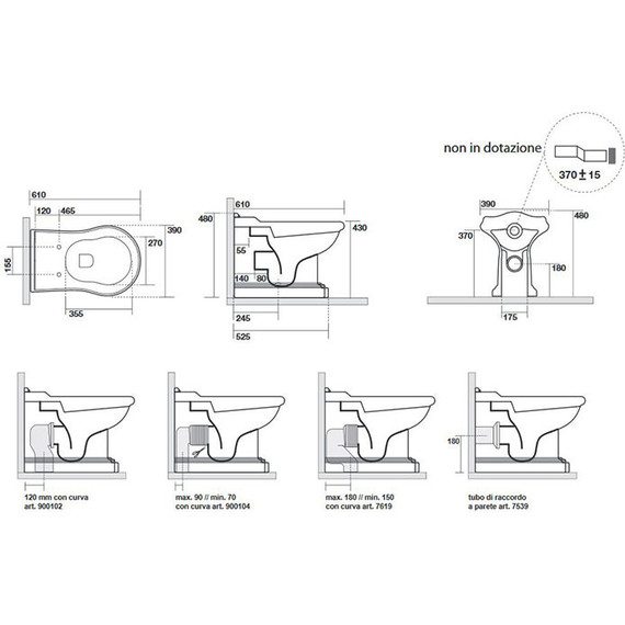 Унитаз приставной Kerasan Retro 101601 - фото 6