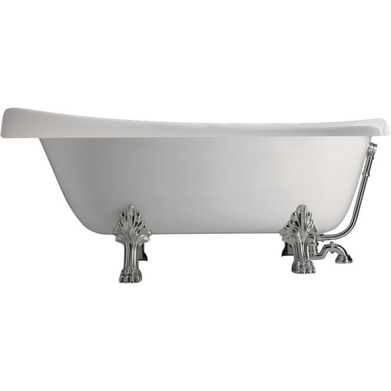 Ванна отдельностоящая Kerasan Retro 170х75 см 105590 bi/cr - фото 