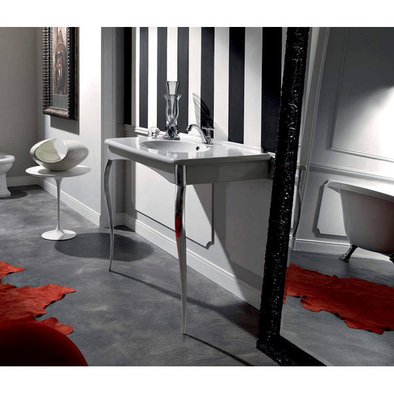 Раковина на ножках Kerasan Retro 100 см 1049K0 bi*1 cr legs - фото 4