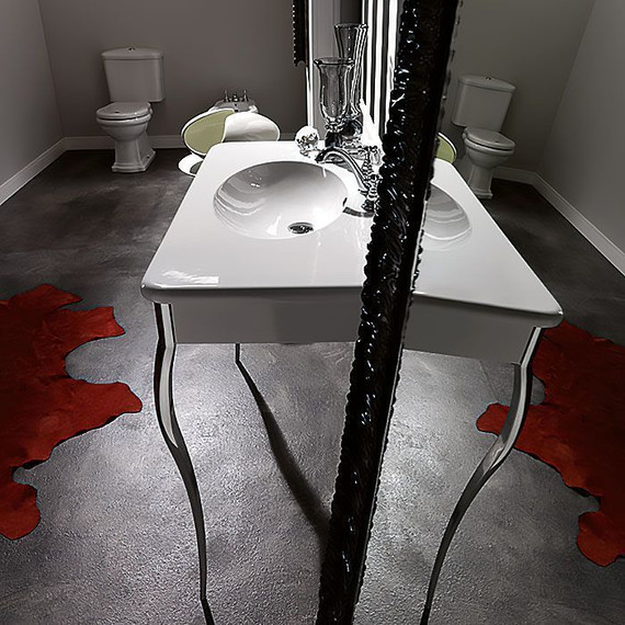 Раковина на ножках Kerasan Retro 100 см 1049K0 bi*1 cr legs - фото 5