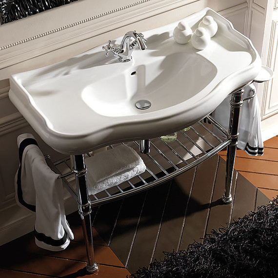 Раковина с консолью Kerasan Retro 100 см 105001*1 - фото, картинка 3 Раковина с консолью Kerasan Retro 100 см 105001*1 - фото 3