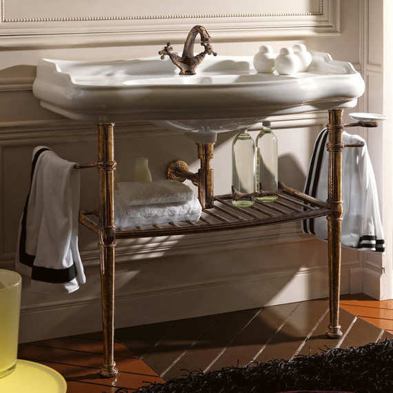 Раковина с консолью Kerasan Retro 100 см 105001*1 - фото, картинка 7 Раковина с консолью Kerasan Retro 100 см 105001*1 - фото 7