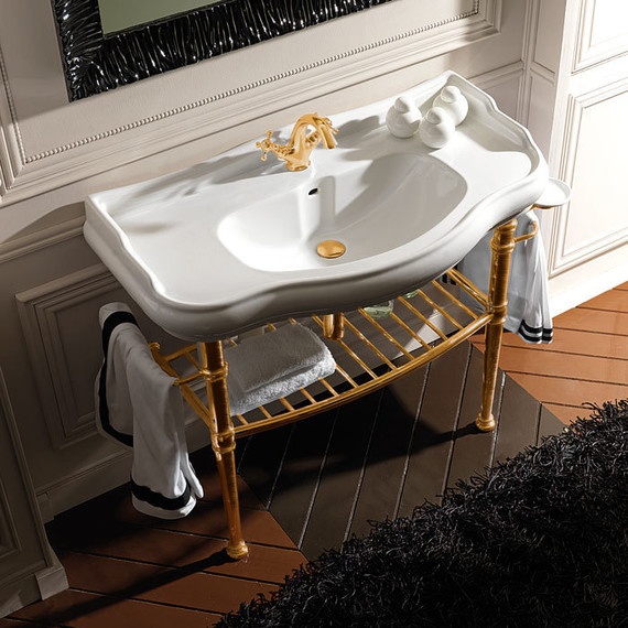 Раковина с консолью Kerasan Retro 100 см 105001*1 - фото, картинка 9 Раковина с консолью Kerasan Retro 100 см 105001*1 - фото 9