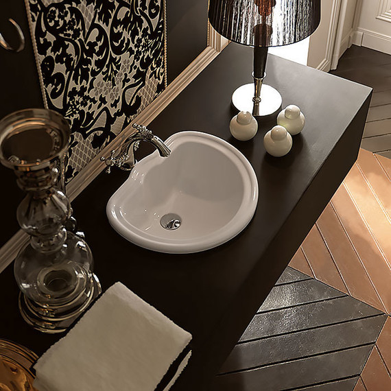 Раковина врезная на столешницу Kerasan Retro 50 см 103101bi*0 - фото, картинка 2 Раковина врезная на столешницу Kerasan Retro 50 см 103101bi*0 - фото 2