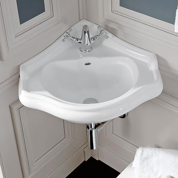 Раковина угловая Kerasan Retro 41 см 103201*1 - фото, картинка 3 Раковина угловая Kerasan Retro 41 см 103201*1 - фото 3