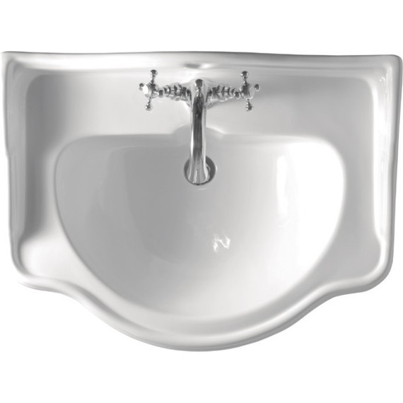 Раковина с консолью Kerasan Retro 75 см 104701*1 - фото, картинка 2 Раковина с консолью Kerasan Retro 75 см 104701*1 - фото 2