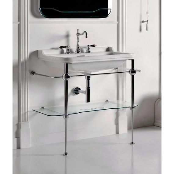 Раковина с консолью Kerasan Waldorf 80 см 4141K1bi/cr*1 - фото 3