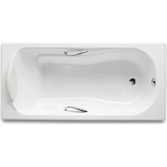 Ванна чугунная Roca Haiti 170x80 см 2327G000R с антискользящим покрытием - фото 