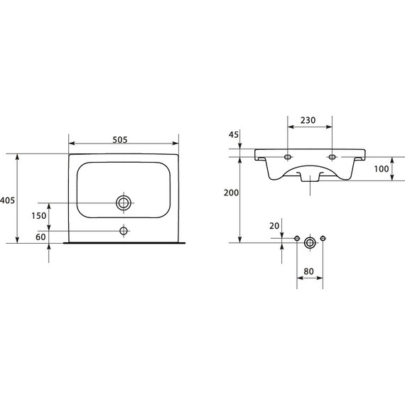 Раковина подвесная Cersanit Colour 50 см UM-COL50/1 - фото, картинка 5 Раковина подвесная Cersanit Colour 50 см UM-COL50/1 - фото 5