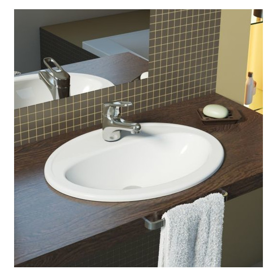 Раковина врезная на столешницу Cersanit Calla 54 см S-UM-Cl/1-w - фото 3