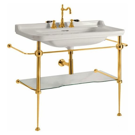 Раковина с консолью Kerasan Waldorf 100 см 4142K1bi/cr*1 - фото 10