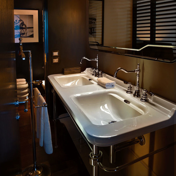 Раковина с консолью двойная Kerasan Waldorf 150 см 4143K1bi/cr*1 - фото, картинка 4 Раковина с консолью двойная Kerasan Waldorf 150 см 4143K1bi/cr*1 - фото 4