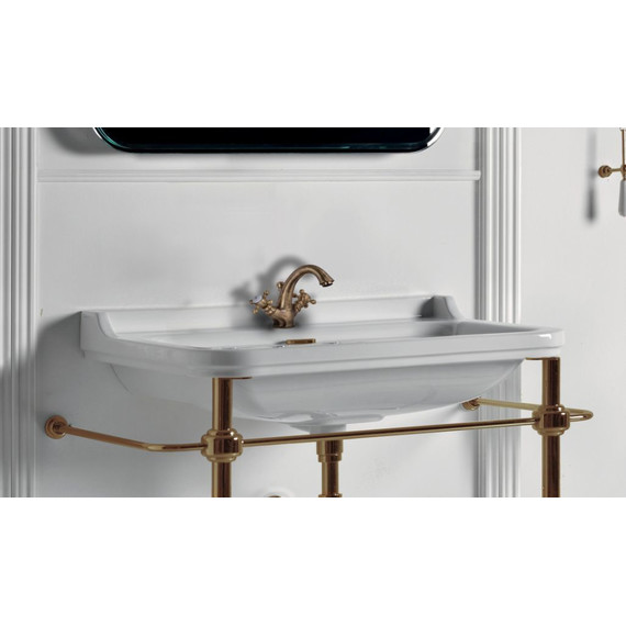 Раковина подвесная Kerasan Waldorf 100 см 4142K1bi/cr*1 - фото, картинка 3 Раковина подвесная Kerasan Waldorf 100 см 4142K1bi/cr*1 - фото 3