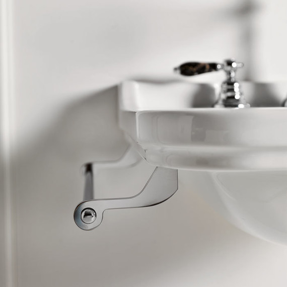 Раковина подвесная Kerasan Waldorf 80 см 4141K1bi/cr*1 - фото 7