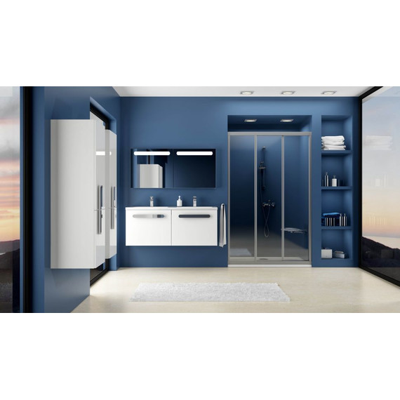 Душевая дверь Ravak Supernova ASDP3 90 см 00V701R211 белый/pearl, Цвет стекла: матовое, Цвет профиля: хром, Размер - мм: 900 - фото 5